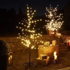 Arbre Lumineux De 150 Cm, 144 Leds Intérieur/extérieur -Outdoor Living Soldes arbre lumineux de 150 cm 144 leds et pied inclus decoration de noel 7477101fdc89c92370b03006fce7e31c