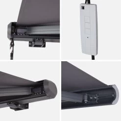 Store Banne électrique 3x2,5m Couleur : Gris 11 Store Banne électrique 3x2,5m Couleur : Gris -Outdoor Living Soldes awa3x25fcgy 46440df2f6be3d97b5e26e9dcdafd9f8