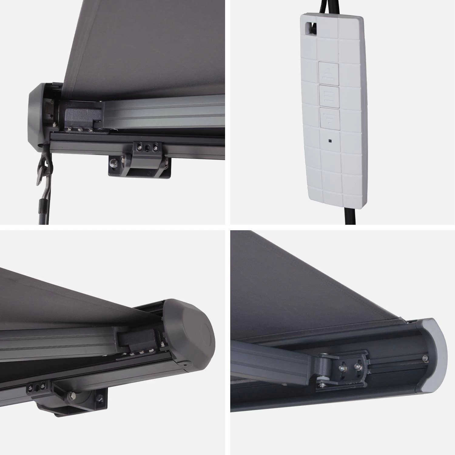 Store Banne électrique 3x2,5m Couleur : Gris 7 Store Banne électrique 3x2,5m Couleur : Gris – Image 5