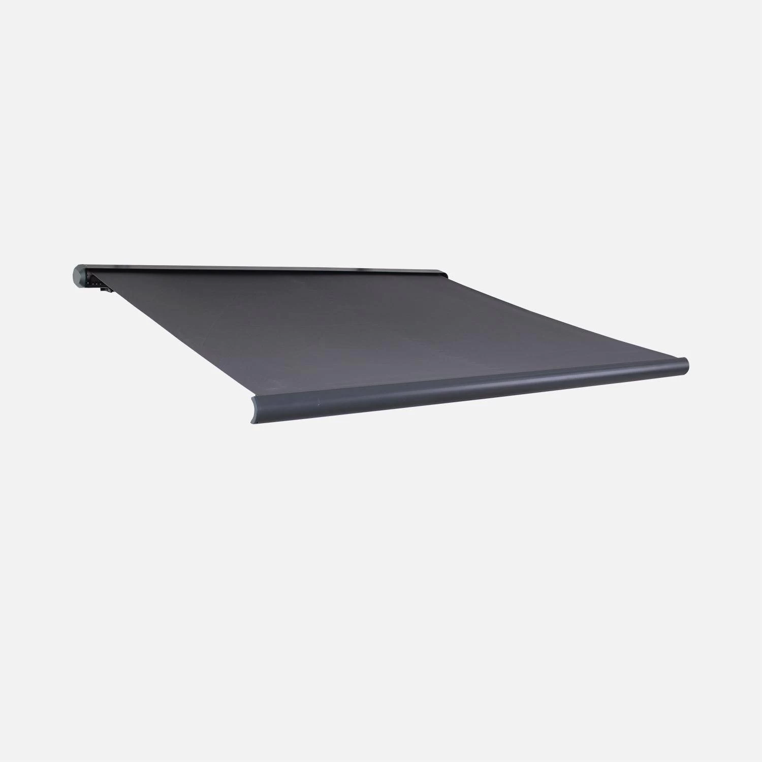 Store Banne électrique 3x2,5m Couleur : Gris 4 Store Banne électrique 3x2,5m Couleur : Gris – Image 2