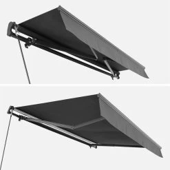 Store Banne Manuel 3x2m Couleur : Gris 6 Store Banne Manuel 3x2m Couleur : Gris -Outdoor Living Soldes awm3x2kdgy 758dd960178d23005d48de19f9cea26f