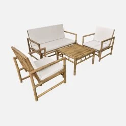 Salon De Jardin Bambou 4 Places 12 Salon De Jardin Bambou 4 Places -Outdoor Living Soldes bamb3101nat 1fe33232133da7cd7c41c417525c4078