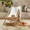 Chilienne Bambou , Toile Naturelle Pliable, Multi Positions -Outdoor Living Soldes bambchilx1nat e1b14783e8df129c08123ac89613bc3c
