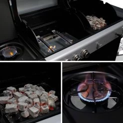 Barbecue Gaz 3 En 1, 3 Brûleurs Dont 1 Feu Latéral 17 Barbecue Gaz 3 En 1, 3 Brûleurs Dont 1 Feu Latéral -Outdoor Living Soldes bbq2302in1sb b9352dc037b5b8a0a21b40675789f274