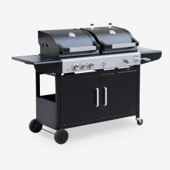 Barbecue Gaz 3 En 1, 3 Brûleurs Dont 1 Feu Latéral 14 Barbecue Gaz 3 En 1, 3 Brûleurs Dont 1 Feu Latéral -Outdoor Living Soldes bbq2302in1sb cfda9d516de93a670dd0f55e6a84875f