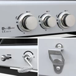 Barbecue Gaz 3 En 1, 3 Brûleurs Dont 1 Feu Latéral 15 Barbecue Gaz 3 En 1, 3 Brûleurs Dont 1 Feu Latéral -Outdoor Living Soldes bbq2302in1sb e496fb46423cece1086fec0e6fa86673