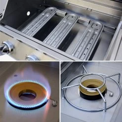 Barbecue Gaz 4 Brûleurs Dont 1 Feu Latéral Couleur : Noir -Outdoor Living Soldes bbq3593bk 4356e8ad3777d64d5e413b3ae465074a