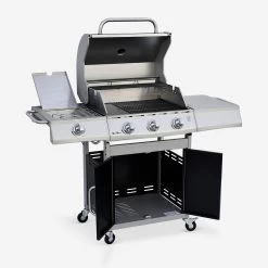Barbecue Gaz 4 Brûleurs Dont 1 Feu Latéral Couleur : Noir -Outdoor Living Soldes bbq3593bk 5d04303c721d2ee6f2c3470ede364b42
