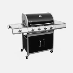 Barbecue Gaz 5 Brûleurs Dont 1 Feu Latéral Couleur : Noir 12 Barbecue Gaz 5 Brûleurs Dont 1 Feu Latéral Couleur : Noir -Outdoor Living Soldes bbq3594bk e92b123c1b268ac0bbf527cbbb13467b