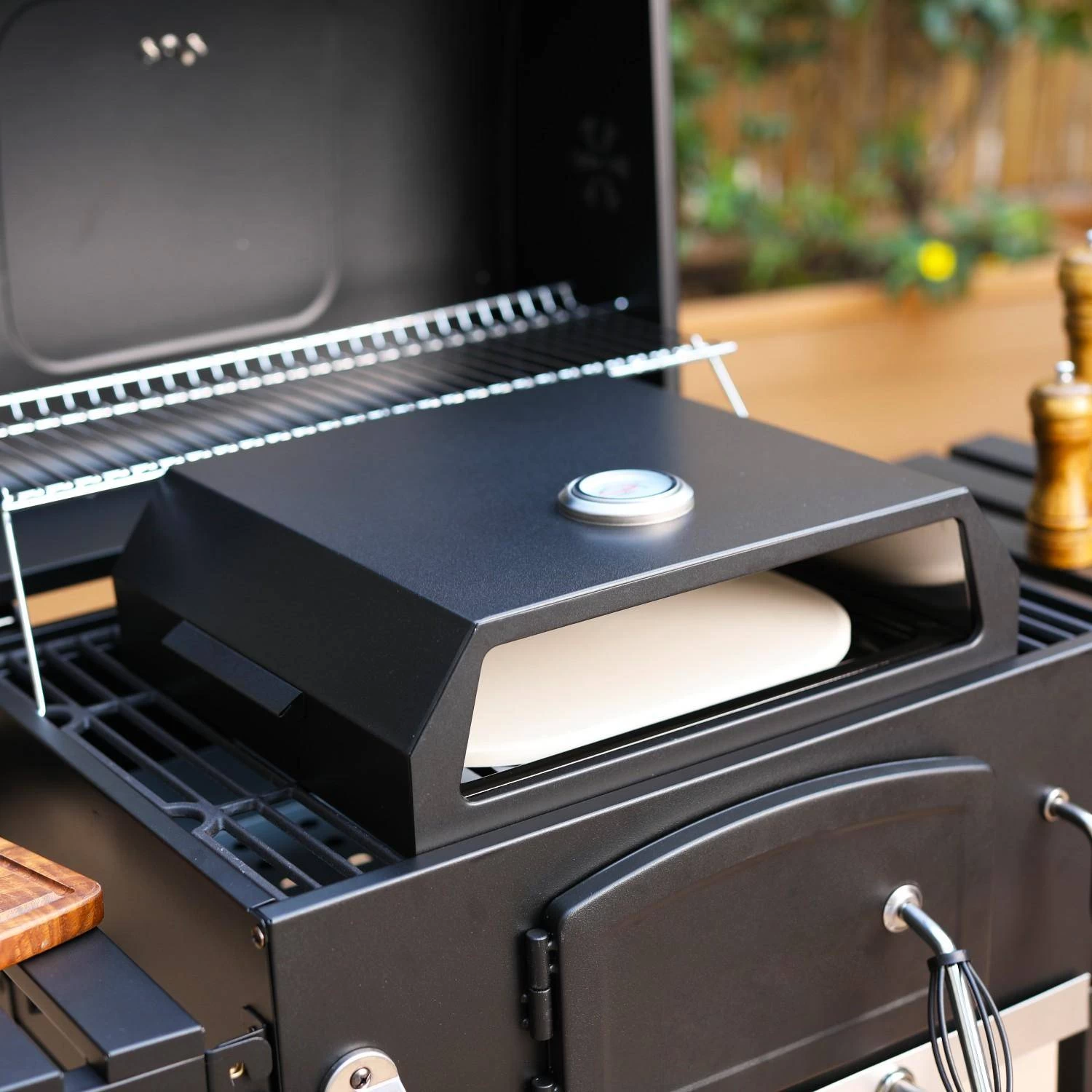 Four à Pizza Portatif Pour Barbecue Gaz Et Charbon 4 Four à Pizza Portatif Pour Barbecue Gaz Et Charbon – Image 2