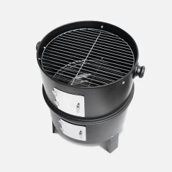 Barbecue Fumoir Charbon De Bois Ø38cm -Outdoor Living Soldes bbqsmk80bk 56d2eb592c5e074bf1178ac3cbf1ed93