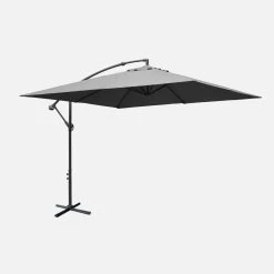 Parasol Déporté Carré 3x3m Couleur : Gris 9 Parasol Déporté Carré 3x3m Couleur : Gris -Outdoor Living Soldes bu3x3gy abeed2da40c526a0aa2794c521eb356e