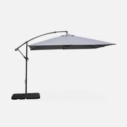 Parasol Déporté Carré 3x3m Couleur : Gris 10 Parasol Déporté Carré 3x3m Couleur : Gris -Outdoor Living Soldes bu3x3gy e05993ab733355841716855742ead8b2