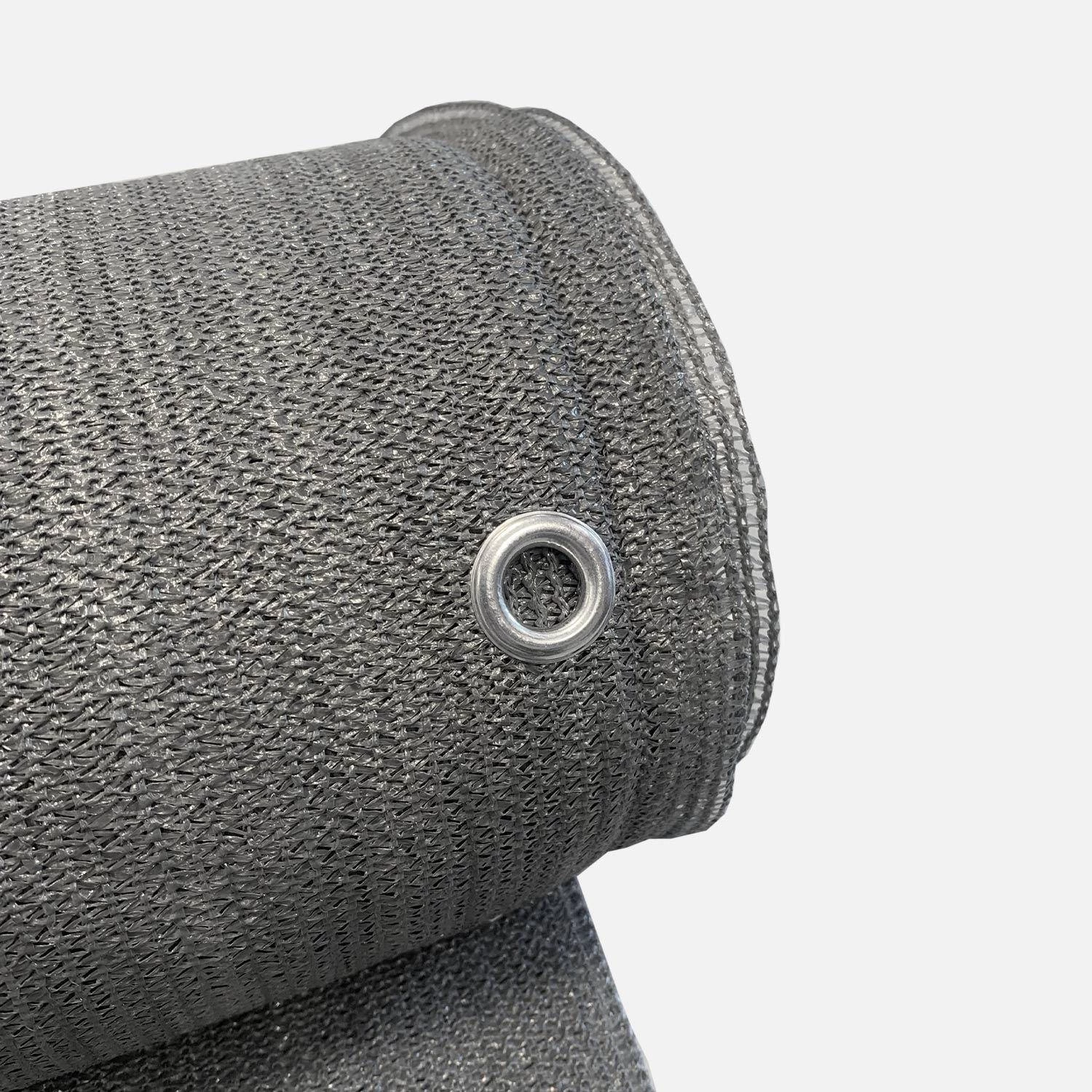 Brise Vue Occultant Gris 10m 150g/m² 4 Brise Vue Occultant Gris 10m 150g/m² – Image 2