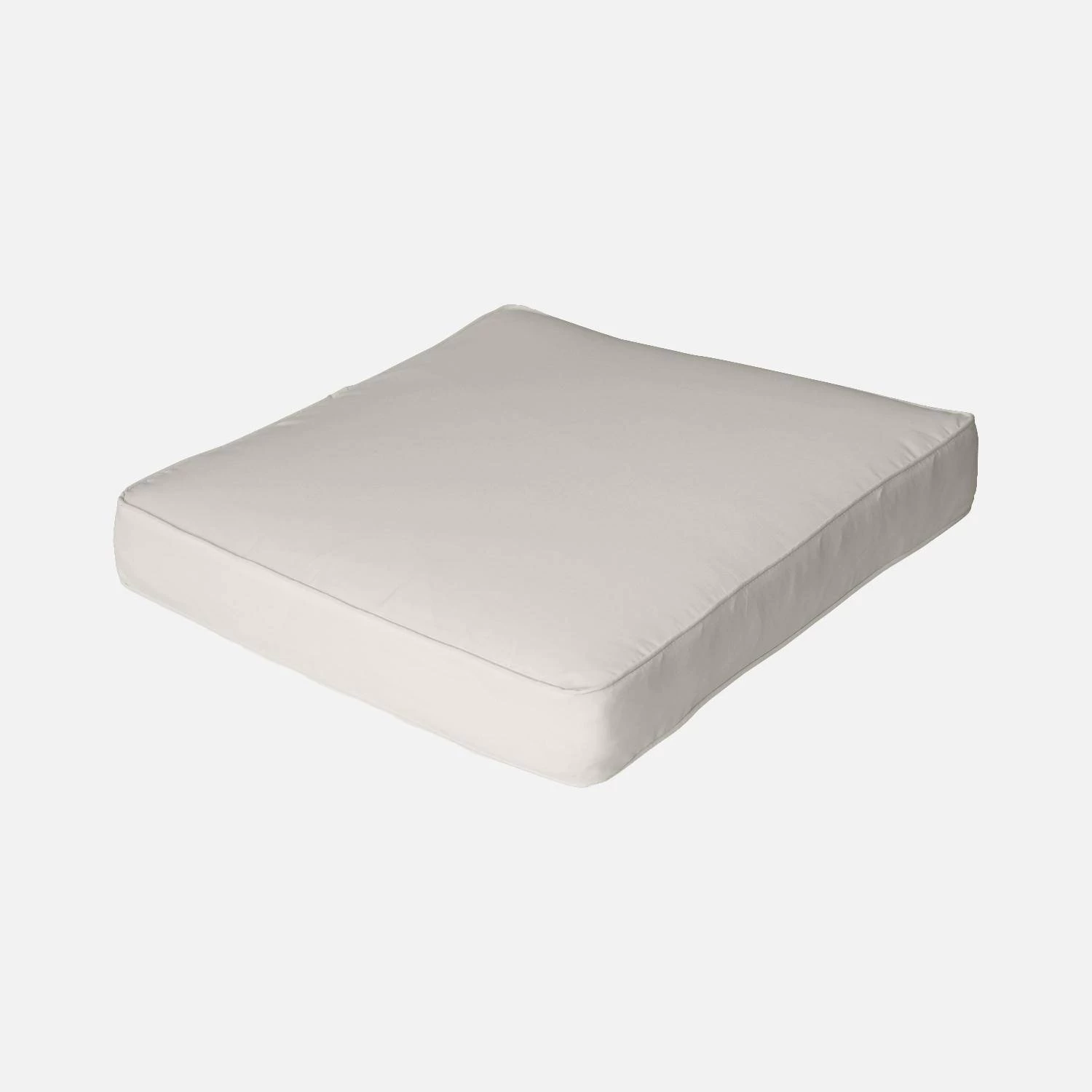 Housses De Coussins Pour Salon De Jardin Genova Couleur : Ecru 4 Housses De Coussins Pour Salon De Jardin Genova Couleur : Ecru – Image 2