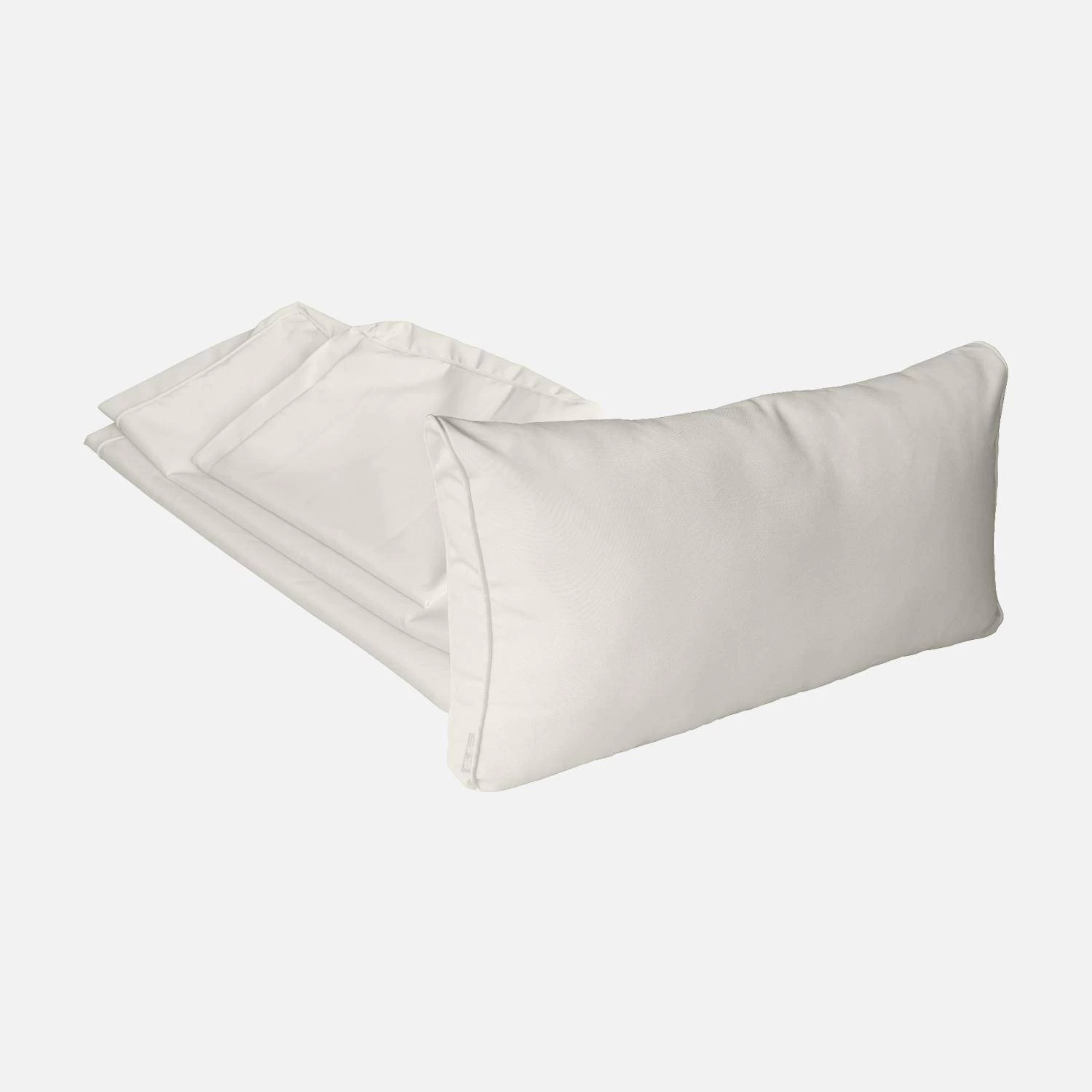 Housses De Coussins Pour Salon De Jardin Genova Couleur : Ecru 3 Housses De Coussins Pour Salon De Jardin Genova Couleur : Ecru