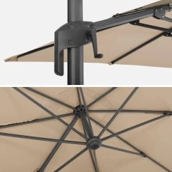 Parasol Déporté Rectangulaire 2x3m Couleur : Beige 13 Parasol Déporté Rectangulaire 2x3m Couleur : Beige -Outdoor Living Soldes cdukd2x3bg 4a9afd1b4579500bbe08320ce6504406