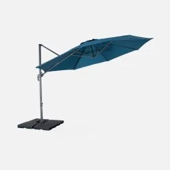Parasol Déporté Rond Ø 350cm Couleur : Bleu Canard 13 Parasol Déporté Rond Ø 350cm Couleur : Bleu Canard -Outdoor Living Soldes cdukd350bd 7852fb27fc5131018c4b2f72423c2e76