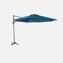 Parasol Déporté Rond Ø 350cm Couleur : Bleu Canard 12 Parasol Déporté Rond Ø 350cm Couleur : Bleu Canard -Outdoor Living Soldes cdukd350bd a7964932e14c82053266b72cef274207