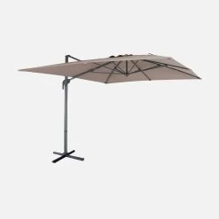 Parasol Déporté Rectangulaire 3x4m Couleur : Taupe 11 Parasol Déporté Rectangulaire 3x4m Couleur : Taupe -Outdoor Living Soldes cdukd3x4bn 2f6860b7b02c8626bbd37fcf94e67d14