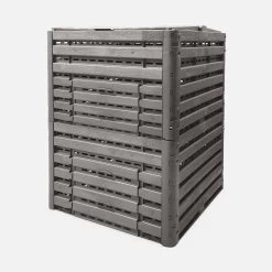 Lot De 2 Composteurs De Jardin Noirs, Plastique Recyclé, Double Ouverture, 400L 7 Lot De 2 Composteurs De Jardin Noirs, Plastique Recyclé, Double Ouverture, 400L -Outdoor Living Soldes compwd400lbkx2 b79f4e37961391bce91012e3c1fefb4e