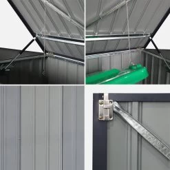 Cache Poubelle 1,75m² En Acier Galvanisé 19 Cache Poubelle 1,75m² En Acier Galvanisé -Outdoor Living Soldes cpm2at 8dec881ccc2f2c3befbf8fb0453cdf43