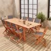 Table De Jardin Extensible Bois , 8 Chaises Couleur : Bois / Anthracite -Outdoor Living Soldes ec240r8at 3a9c3a5a235647c411e6996cd6b70b95