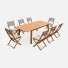 Table De Jardin Extensible Bois , 8 Chaises -Outdoor Living Soldes ec240r8chrgy 06371697269a6aa963a612e587bffba2