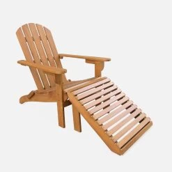 2 Fauteuils En Bois Avec Repose-pieds -Outdoor Living Soldes ecadirox2ftnat 1384695bc78fa7082b9dab05cd10adbe