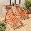 Chilienne Bois Eucalyptus (lot De 2) -Outdoor Living Soldes ecdecknatx2 9188851f907cea0db60906f46d772e51