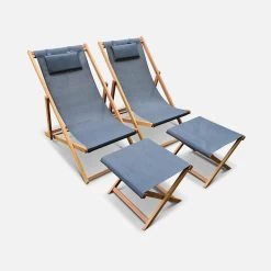 Bain De Soleil Et Repose-pieds Bois Eucalyptus Multi Positions (lot De 2) -Outdoor Living Soldes ectxdeckfratx2 ad4c7131225e9ef0491692feee9b7e2a