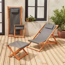 Bain De Soleil Et Repose-pieds Bois Eucalyptus Multi Positions (lot De 2) -Outdoor Living Soldes ectxdeckfratx2 c7b86c49f723059fb64b4f7cce687dc8