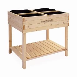 Carré Potager Sur Pieds En Bois Et Serre 80x60x109cm -Outdoor Living Soldes ghmini109 75c6aca9b8e979f652a74842ab1f7094