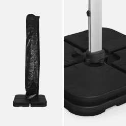 Parasol Déporté Carrée 3x3m Couleur : Noir 13 Parasol Déporté Carrée 3x3m Couleur : Noir -Outdoor Living Soldes hdu3x3bk 07b848b8e8b06e75e8a4b2970f9a2656