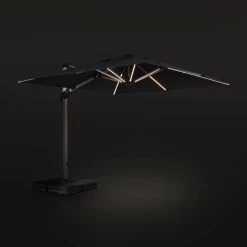 Parasol LED Déporté Carré 3x3m Couleur : Anthracite 13 Parasol LED Déporté Carré 3x3m Couleur : Anthracite -Outdoor Living Soldes hdu3x3leddkgy 02736a561fa791438ae3068961a70f84