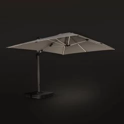 Parasol LED Déporté Rectangulaire 3x4m Couleur : Taupe 13 Parasol LED Déporté Rectangulaire 3x4m Couleur : Taupe -Outdoor Living Soldes hdu3x4ledbn 524316bd548fbf85525bd6af5f44dcec