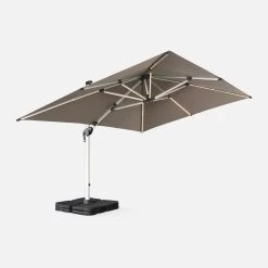 Parasol LED Déporté Rectangulaire 3x4m Couleur : Taupe 12 Parasol LED Déporté Rectangulaire 3x4m Couleur : Taupe -Outdoor Living Soldes hdu3x4ledbn 7038571bfe3cd9059d52a4281a91b6b7