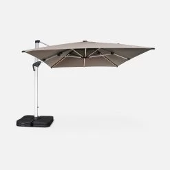 Parasol LED Déporté Rectangulaire 3x4m Couleur : Taupe 11 Parasol LED Déporté Rectangulaire 3x4m Couleur : Taupe -Outdoor Living Soldes hdu3x4ledbn a232b997515a4758f084dcb34a3cea03