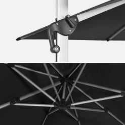 Parasol Déporté Carré 4x4m Couleur : Anthracite 10 Parasol Déporté Carré 4x4m Couleur : Anthracite -Outdoor Living Soldes hdu4x4dkgy 63dd8aaaa25d74a068d694e1da4efbc9