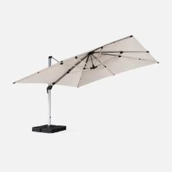 Parasol LED Déporté Carré 4x4m Couleur : Beige 10 Parasol LED Déporté Carré 4x4m Couleur : Beige -Outdoor Living Soldes hdu4x4ledbg 80567cdec82424ee338424743901402f