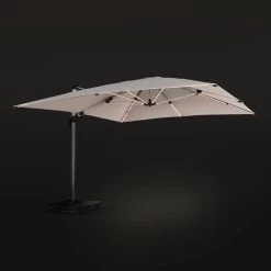 Parasol LED Déporté Carré 4x4m Couleur : Beige 11 Parasol LED Déporté Carré 4x4m Couleur : Beige -Outdoor Living Soldes hdu4x4ledbg e23c5fc2ad876c96b970e2a55746feb3
