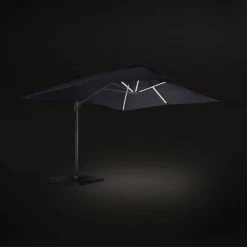 Parasol LED Déporté Rectangulaire 3x4m Couleur : Gris 13 Parasol LED Déporté Rectangulaire 3x4m Couleur : Gris -Outdoor Living Soldes hu3x4ledgy e1cd4a322f48795a5fe8586ffe3eff17