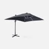 Parasol LED Déporté Rectangulaire 3x4m Couleur : Gris 2 Parasol LED Déporté Rectangulaire 3x4m Couleur : Gris -Outdoor Living Soldes hu3x4ledgy fdeaad1ec126d9d8aa0269f828f02570
