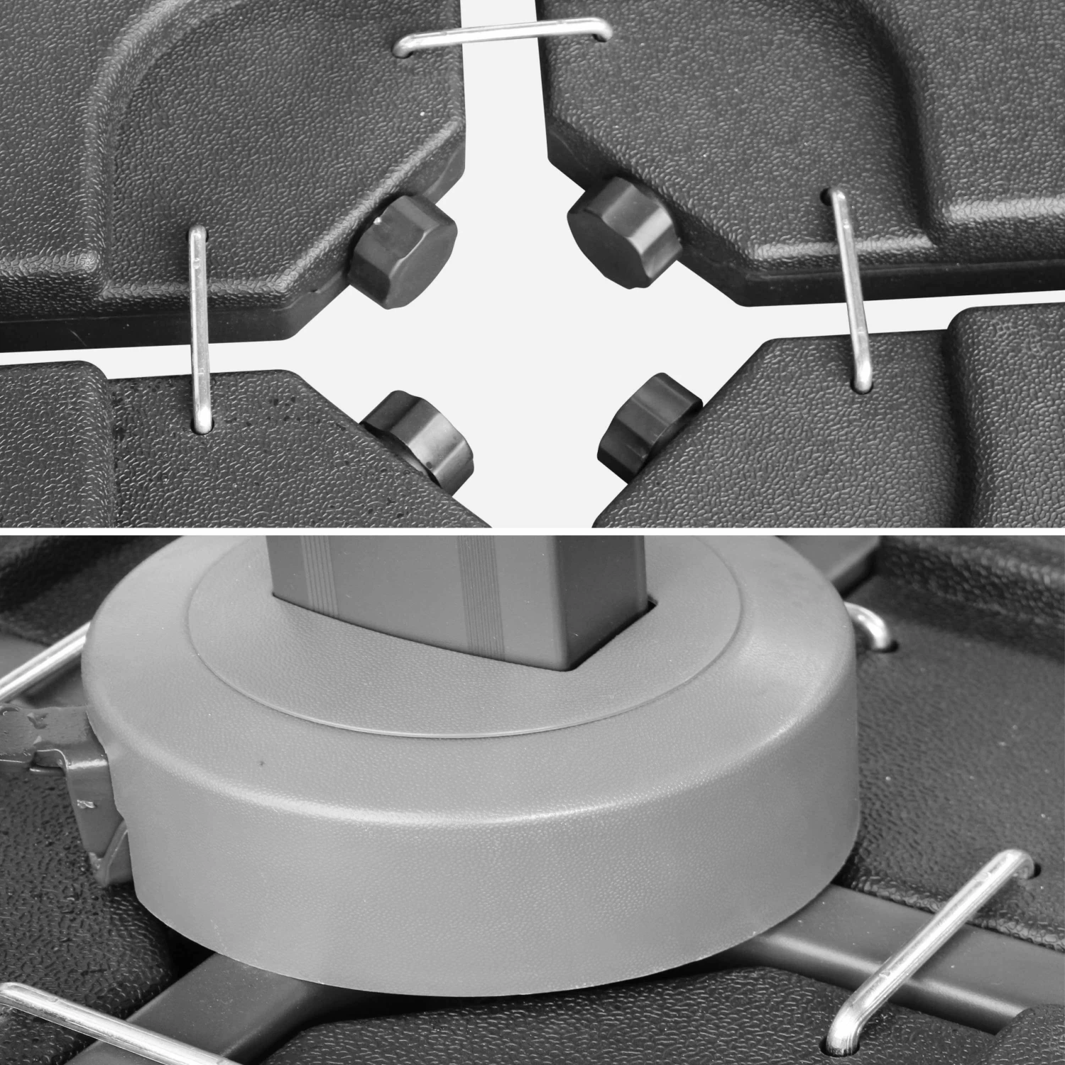 Dalles à Lester Pour Parasol 50x50cm (lot De 4) 6 Dalles à Lester Pour Parasol 50x50cm (lot De 4) – Image 4