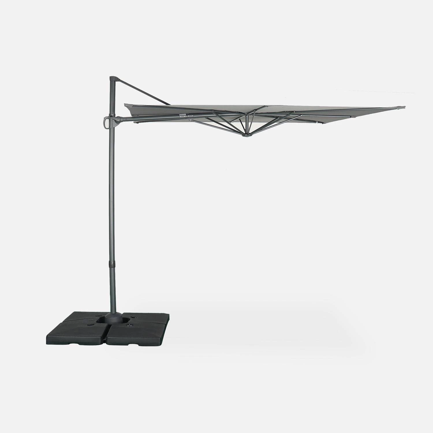 Parasol Déporté Carré 2,5x2,5m 4 Parasol Déporté Carré 2,5x2,5m – Image 2