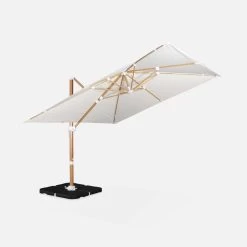 Parasol Déporté Carré 3x3m, Mât Effet Bois Couleur : Ecru 13 Parasol Déporté Carré 3x3m, Mât Effet Bois Couleur : Ecru -Outdoor Living Soldes hukd3x3wdecru ef5ac34ffe8b639319f5ab79cac32ed8