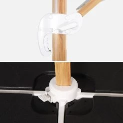 Parasol Déporté Rectangulaire 3x4m, Mât Effet Bois + Dalles à Lester 50x50cm Couleur : Ecru 13 Parasol Déporté Rectangulaire 3x4m, Mât Effet Bois + Dalles à Lester 50x50cm Couleur : Ecru -Outdoor Living Soldes hukd3x4basewdec cf90cac71ea11a784e86c7f985350127