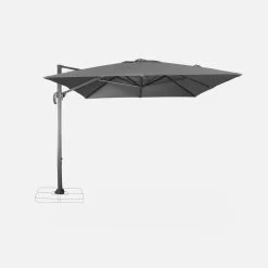Parasol Déporté Rectangulaire 3x4m Couleur : Gris 14 Parasol Déporté Rectangulaire 3x4m Couleur : Gris -Outdoor Living Soldes hukd3x4gy b3d16cd340738b535964cd9ec6a9a973