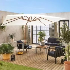 Parasol Déporté Rectangulaire 3x4m, Mât Effet Bois Couleur : Ecru 12 Parasol Déporté Rectangulaire 3x4m, Mât Effet Bois Couleur : Ecru -Outdoor Living Soldes hukd3x4wdecru d88a5e5fa24c0605ef677033e90ce8f2