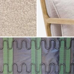 Banquette 2 Places + Fauteuil En Bois Et Tissu Bouclette 22 Banquette 2 Places + Fauteuil En Bois Et Tissu Bouclette -Outdoor Living Soldes iacsca1n2boucl 07515ff5fef826962380f227651eaa05